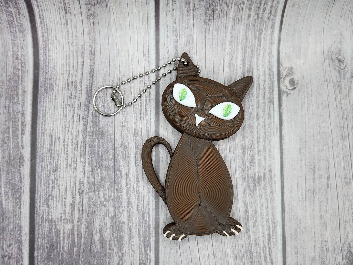 Cat's Purr-fect Floaty Keychain