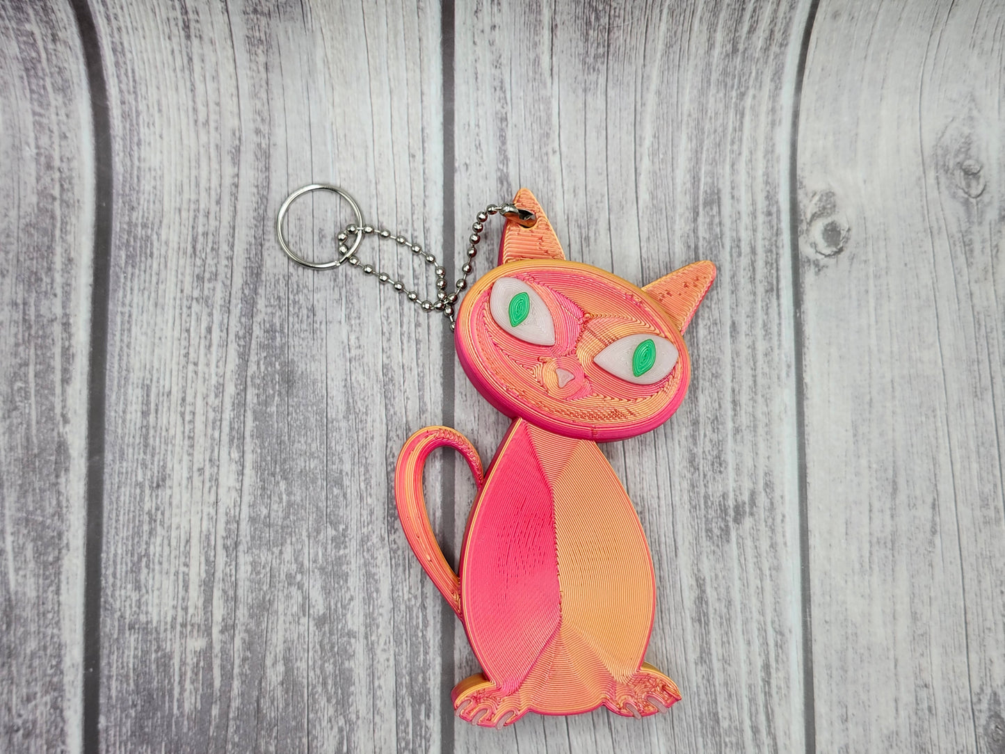 Cat's Purr-fect Floaty Keychain