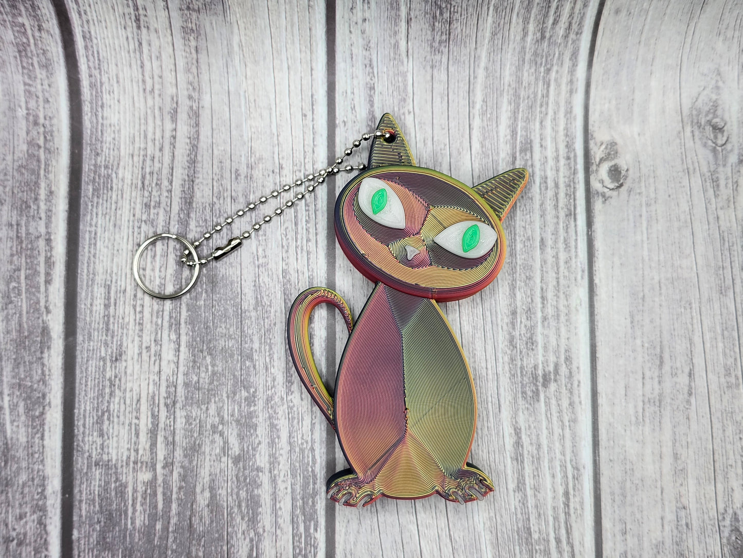 Cat's Purr-fect Floaty Keychain